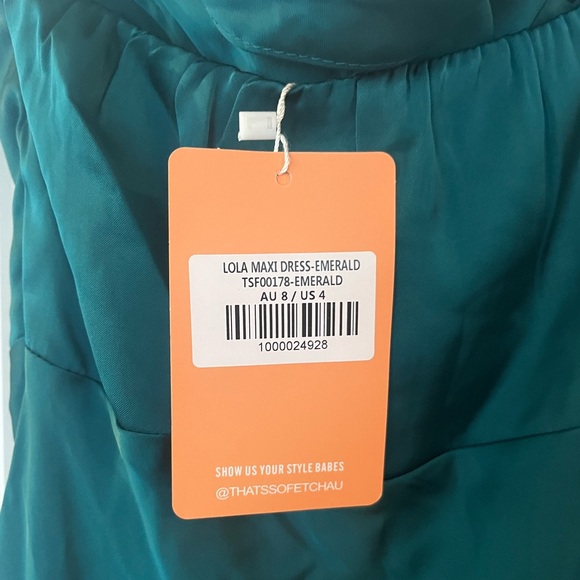 LOLA MAXI DRESS - EMERALD - Picture 5 of 5